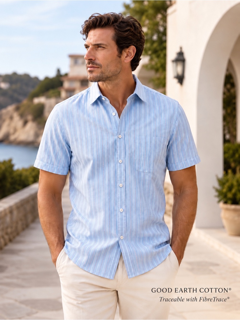 Rodd & Gunn Roystone Shirt Men’s S M L 100% Australian Cotton Blue Stripe NWT